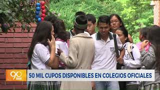 Quedan 50 mil cupos disponibles en colegios oficiales de Cali [upl. by Bobine]