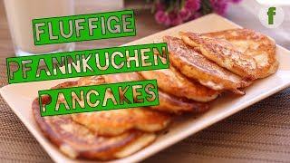 Fluffige Eierkuchen Pancakes  Quarkkeulchen  Einfach und lecker  Pfannkuchen Rezept [upl. by Alegnatal]