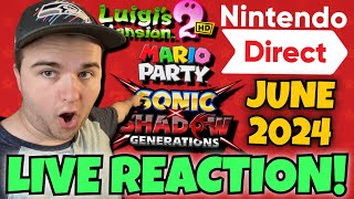 Nintendo Direct June 2024 LIVE REACTION [upl. by Oloap537]