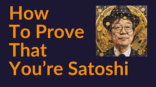 How To Prove That Youre Satoshi [upl. by Ulani]