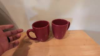 Corelle Livingware 11 Oz Red Stoneware Mug Set of 4 by Corelle Coordinates Review [upl. by Ayek]