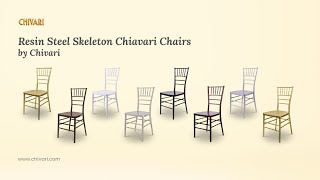 Chiavari Chairs with Resin Steel Skeleton  Chivari [upl. by Annahsat]