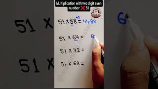 Even number ❌ 51 trick trending competative maths mathpractice viralvideo mathstricks sscgd [upl. by Ecirtnom]