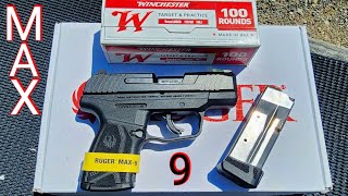 Ruger Max 9 Review amp Shoot Max9 9mm [upl. by Iggem604]