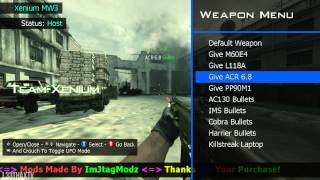 MW3  Xenium Mod Menu TU23  Xbox 360 JTAGRGH [upl. by Ahras94]