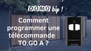 PROGRAMMER UNE TÉLÉCOMMANDE BENINCA TOGO A TOGO2A  TOGO4A [upl. by Baxy]