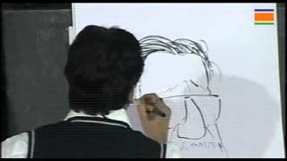 Mr Raj Thackeray Drawing Painting of Balasheb Thackeray [upl. by Mehalek53]