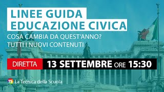 Linee guida educazione civica cosa cambia da quest’anno Tutti i nuovi contenuti [upl. by Aivatco]