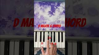 D6 chord beginnerpiano pianolessons pianotutorial beginnerpianolessons easypiano piano music [upl. by Ailedo]