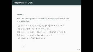 WoG 2024 Contrib Shushma Rani  Commuting automorphisms of nilpotent Lie algebras [upl. by Bello]