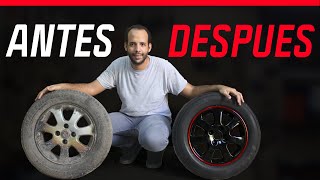 Como reparar y pintar los rines del carro [upl. by Maggee]