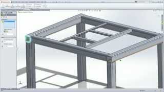 SolidWorks Weldments 101  Simple Table [upl. by Kevin]