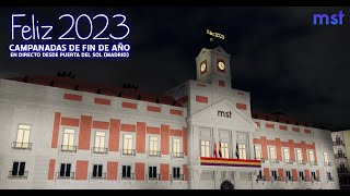 Campanadas Fin de Año 20222023 desde la Puerta del Sol Madrid [upl. by Sanfourd]