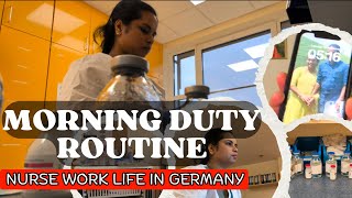 Morning DutyRoutines💉💊working as a Nurse in Germany morningshift routines germany nurselife [upl. by Ymmik]