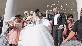 The groom meets his bride Khadijeh Mehajer in the most lavish way LEBANESE WEDDING [upl. by Edmee881]