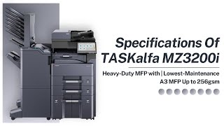 Kyocera TASKalfa MZ3200i amp MZ4000i  Introduction Specifications For HeavyDuty MFP [upl. by Sudderth78]