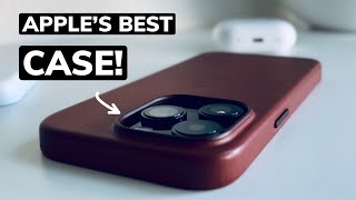 Apple iPhone 14 Pro Leather Case Review  Umber is Perfect 🤎 [upl. by Gerianna216]