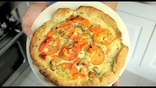 Recept voor een MosselPizza Maak het pizzadeeg zelf variant ZONDER gist  BudgetFoodNL [upl. by Nnaira]