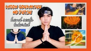 quotKaton Goukakyuu No Jutsuquot hand seals  Fire style Fireball Jutsu hand seals🔥🔥🔥 [upl. by Llyrat629]