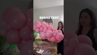 Learn how to build durable balloon garlands Link in the comments 🎈✨ Garland Shake Test Approved [upl. by Atinrahc106]