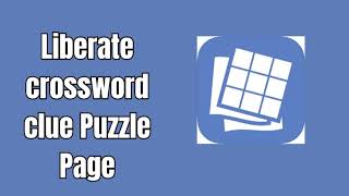 Liberate crossword clue Puzzle Page [upl. by Duggan]