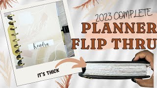 2023 COMPLETE PLANNER FLIP THRU  CATCHALL HAPPY PLANNER [upl. by Celestine]