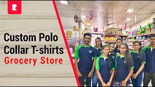 Custom Polo Collar Tshirts for Central Grocery Stores Beruwala customtshirts garments uniform [upl. by Ahseet376]