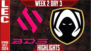 BDS vs TH Highlights  LEC Spring 2024 W2D3  Team BDS vs Team Heretics [upl. by Lamoree]