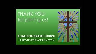 Elim Lutheran Media Livestream 111024 [upl. by Kosey899]