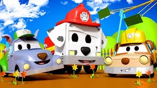 Tom The Tow Trucks Paint Shop the PAW PATROL  Jeremy and Matt as Rubble and Rocky [upl. by Anial]