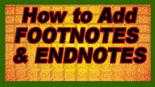 MS Word How to Add References Citations Footnotes Endnotes CrossReferences Tutorial [upl. by Ximena]