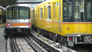 銀座線01系第6編成 渋谷駅車庫入り [upl. by Lednor]