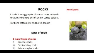 The Rocks Igneous Sedimentary Metamorphic  Physical geography NCE CLASSES [upl. by Pamela302]