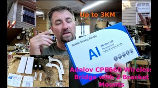 We need internet in the shop Adalov to the rescue CPE660 Wireless Bridge with 2 Bracket Mounts [upl. by Ikcaj]