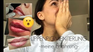 ♥ VLOG Permanent Make up Lippen  Kruste  Abheilung  Nachpigmentierung [upl. by Waltner]