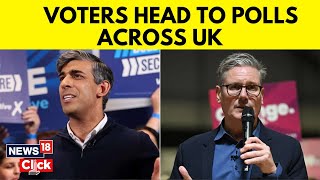 UK Elections 2024  British Voters Head To Polls To Decide Their Fate  Rishi Sunak News  N18G [upl. by Aihsram152]