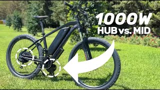 1000W Mid vs Hub Elektrikli Bisiklet Testi [upl. by Trebbor563]