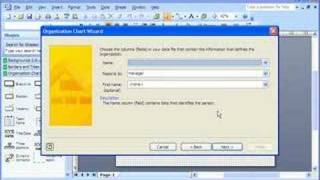 Visio 2007 Demo Create an organization chart [upl. by Aicekat]
