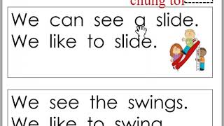 Very first sight word sentences 10 we [upl. by Samul]