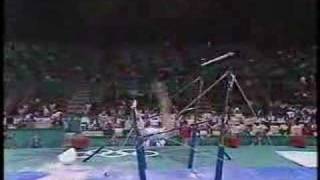 Lavinia Milosovici  1996 Olympics Team Compulsories  Uneven Bars [upl. by Rogozen]