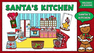 PARTES DE LA CASA EN INGLÉS LA COCINA DE SANTA  PARTS OF THE HOUSE  ESL CHRISTMAS RESOURCES [upl. by Brodsky]