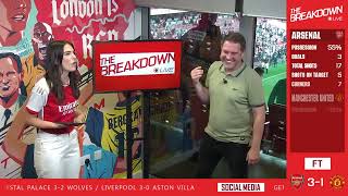 LIVE  Arsenal 31 Manchester United  The Breakdown Live [upl. by Lyrej]