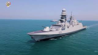 Egypt receives its second ‘FREMM Bergamini’ frigate Bernees from Italy [upl. by Ellenid]