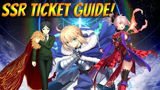 FGO NA SSR Ticket Guide How to Obtain the 5 Ticket amp Which Servants to Choose [upl. by Nnaegroeg]