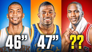 Top 8 Highest Vertical Jumps In NBA History [upl. by Aenea679]