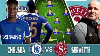 JACKSON OUT CHELSEA VS SERVETTE Prediction 4231 Line up In Europa Conference League playoff [upl. by Karlen]