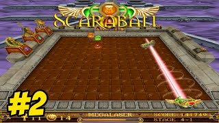 Scaraball  Gameplay Part 2  Level 31  45  Old PC Games [upl. by Maiah660]