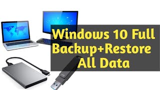 How to Backup Data Windows 10 amp Restore Windows 10 amp all Data  Windows Currpt hone par Data Backup [upl. by Infield]