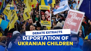 Extracts from the debate Ukrainian children deported to Russia [upl. by Arit520]