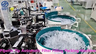 Pipette Tip Automatic Filter Filling Packing Machine  2 [upl. by Peacock]